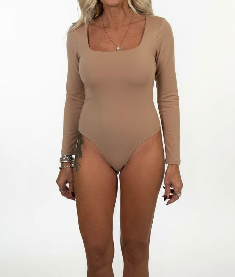 Body in Lycra Manica Lunga Taglia unica 40/44