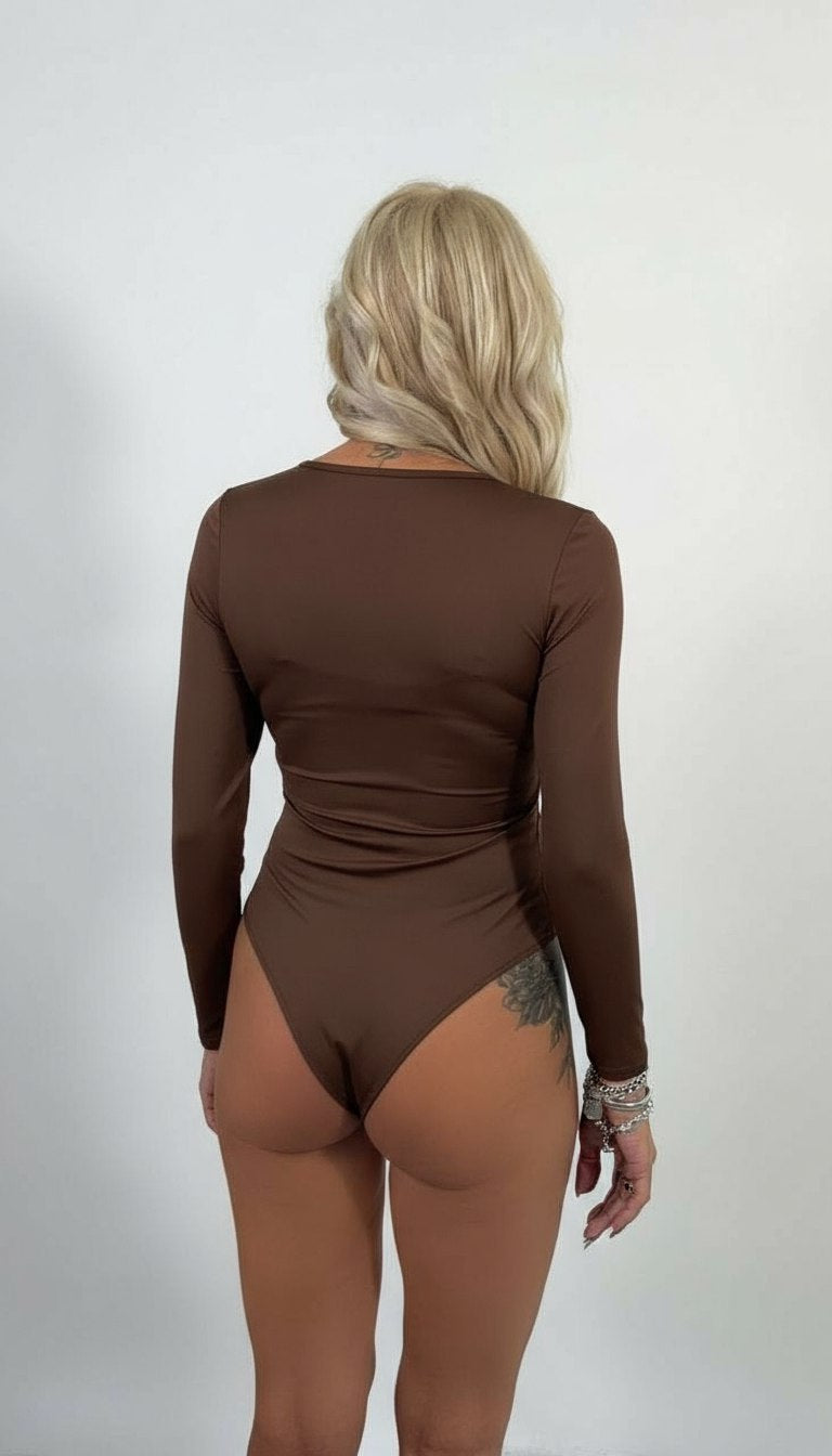 Body in Lycra Manica Lunga Taglia unica 40/44