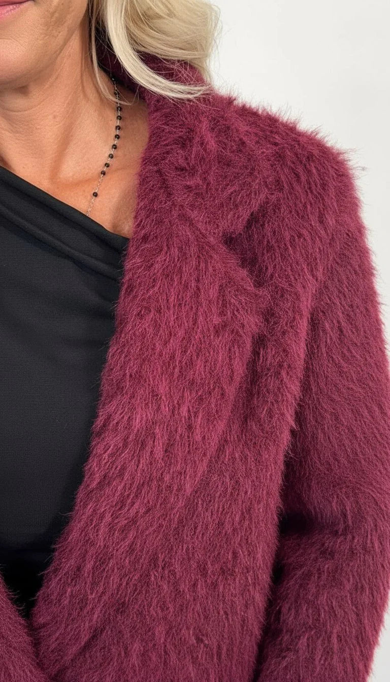 Giacca Lana Strutturata in Pelo Taglia Unica 40/44 - Mood Shop Milano