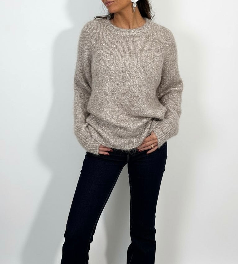 Maglione con Pailettes taglia Over - Mood Shop Milano