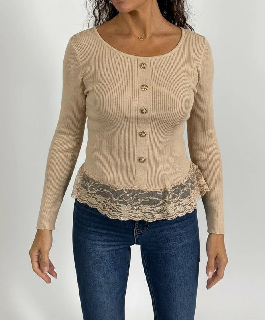 Maglia Pizzo tgalia Unica 40/44 - Mood Shop Milano