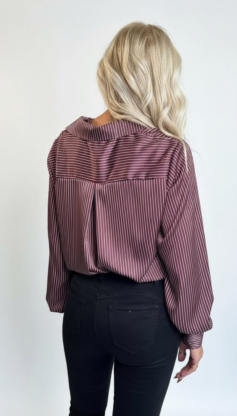 Camicia Over in Raso Rigata - Mood Shop Milano