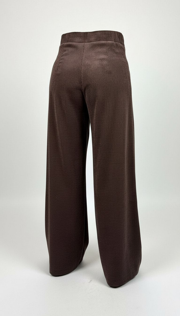 Pantalone in Velluto Modello Palazzo