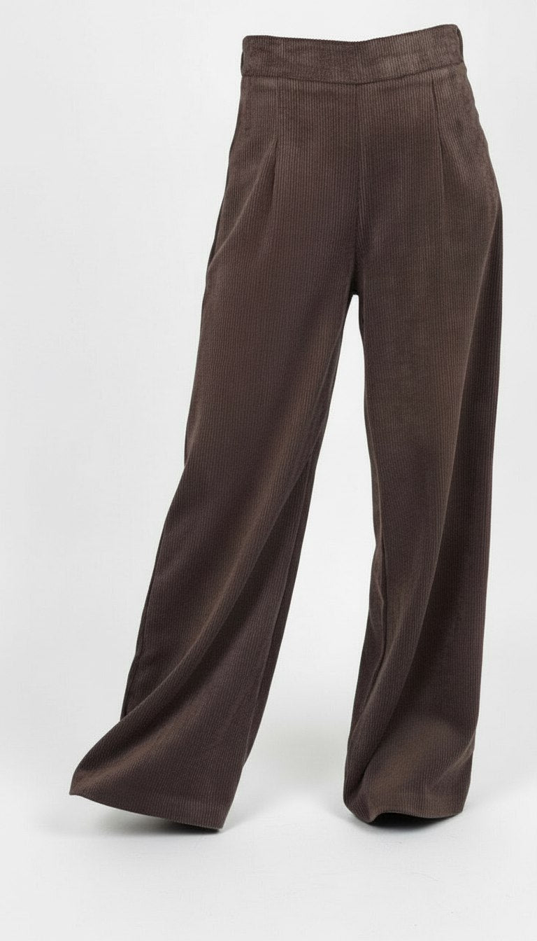 Pantalone in Velluto Modello Palazzo