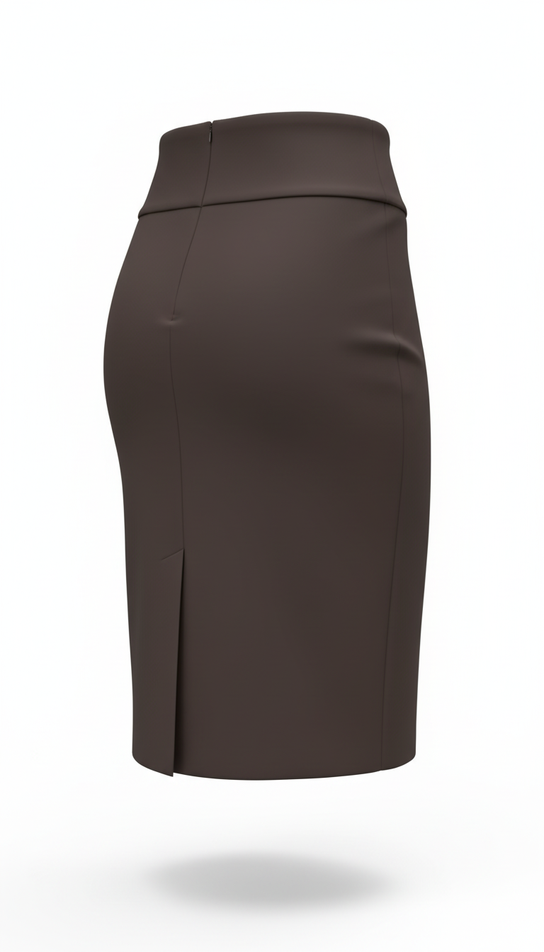 Gonna Longuette con Bottoni Oro