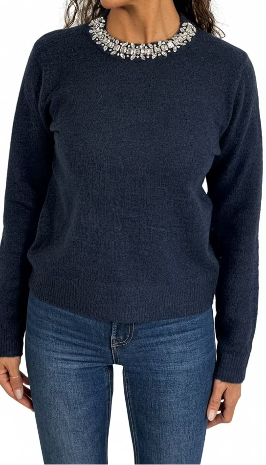 Maglione Girocollo Gioiello