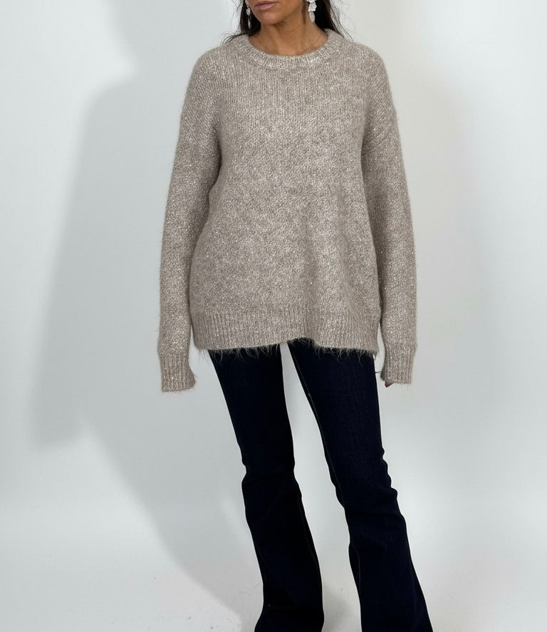 Maglione con Pailettes taglia Over - Mood Shop Milano