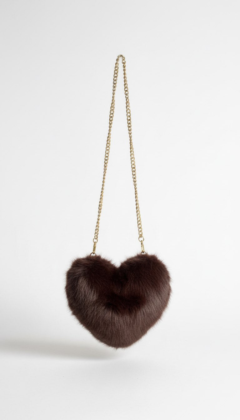 Borsa Eco Pelliccia a Cuore - Mood Shop Milano