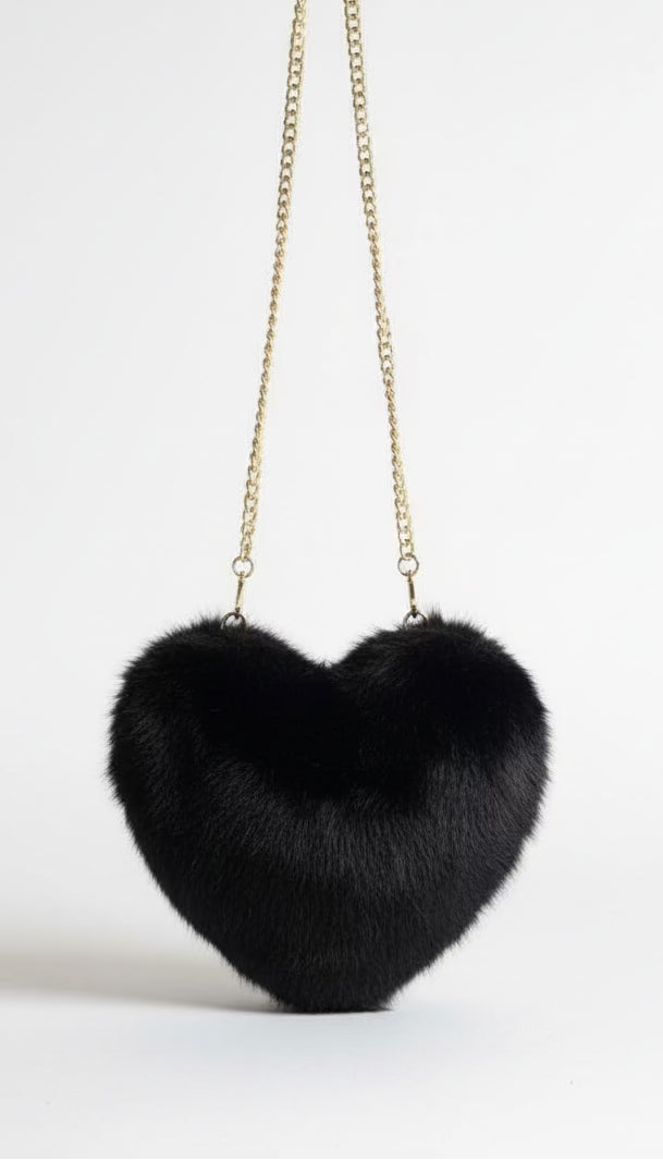 Borsa Eco Pelliccia a Cuore - Mood Shop Milano
